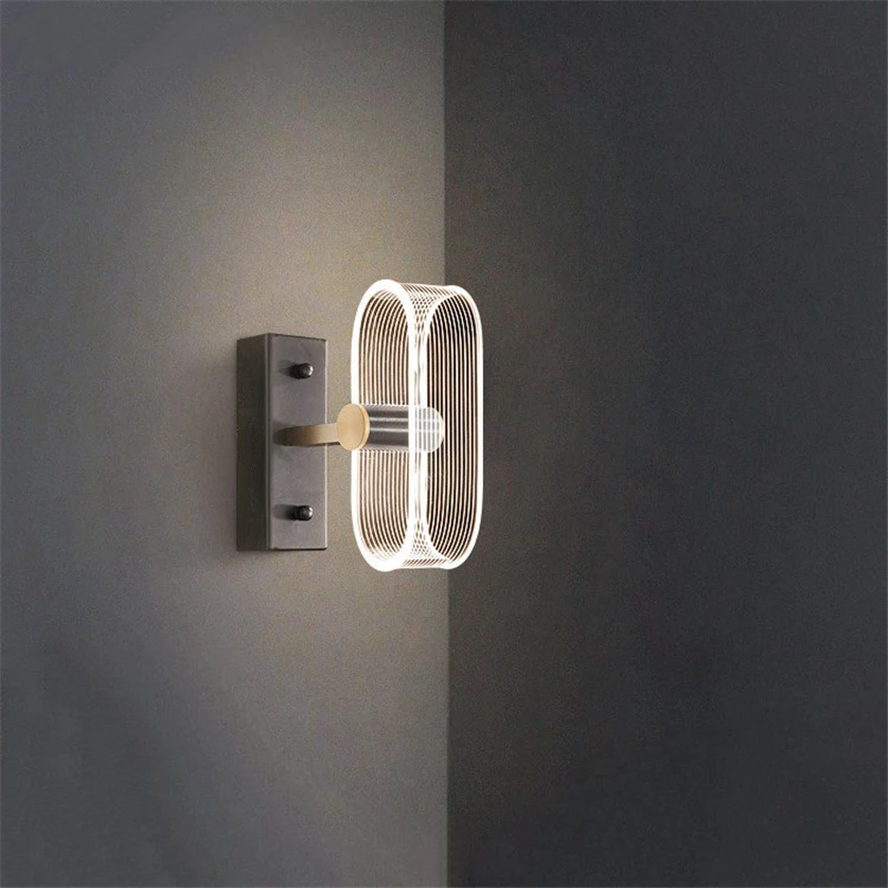 

Креативные простые современные светодиодный настенные лампы, украшение для гостиной, настенные светильники, лампа для кабинета, спальни, п...