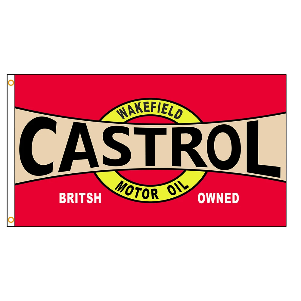 

3x5 Ft Castrol Wakefield Motor Oil Racing Hanging Flag for Room Wall Decor