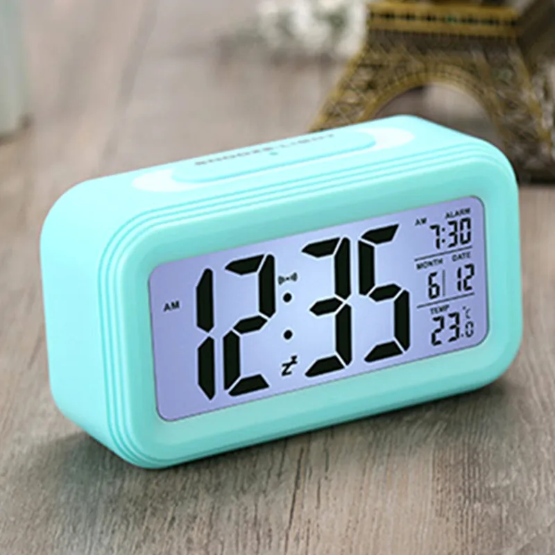 Прикроватная сенсорный будильник светодиодный цифровой электронные