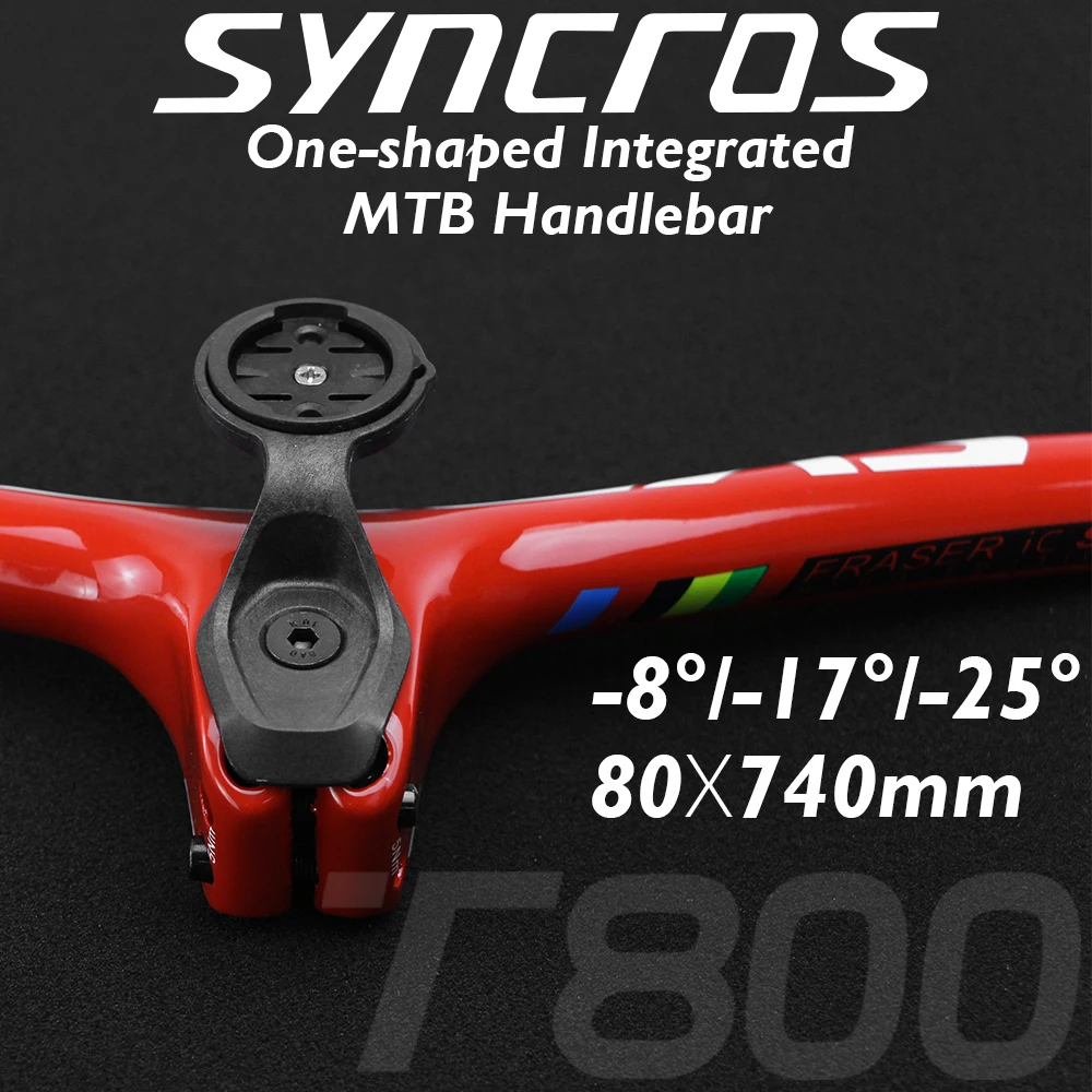 

syncros SPARK RC WC N1NO LTD HMX Bike Riser-8/-17/-25 degree One-shaped Integrated Handlebar Full Carbon Fiber MTB Bicycle Parts