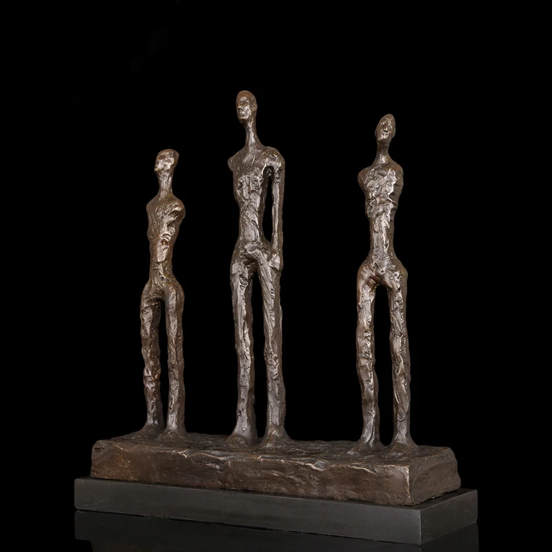 Бронзовая скульптура известного художника Giacometti абстрактная Мужская статуя