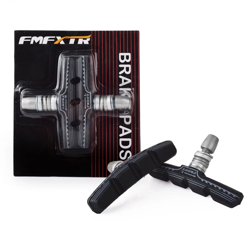 

1 Pair Bicycle Mountain Brake V-brake Pads with Mud Trough Silent Bicycle Road Bike Brake Pads Rubber Sheet Replaceab