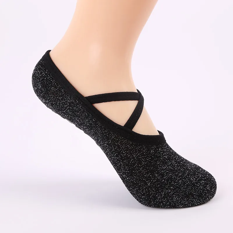 

USHINE New 1 Pair Ladies Anti-skid Cotton Yoga Socks Bandage Sports Girls Ballet Dance Socks Pilates Ballet Socks Good Socks