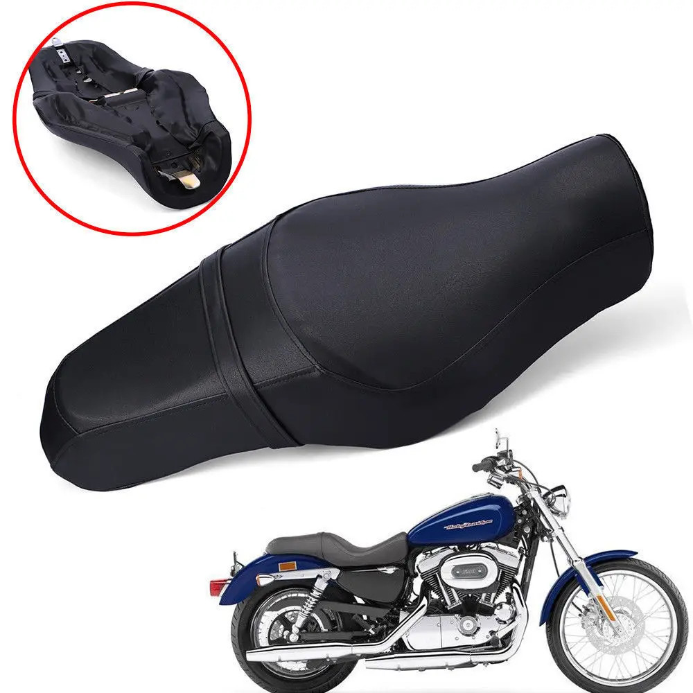 Мягкое сиденье для водителя и пассажира Harley Sportster XL883C XL883L XL1200 XL1200X |