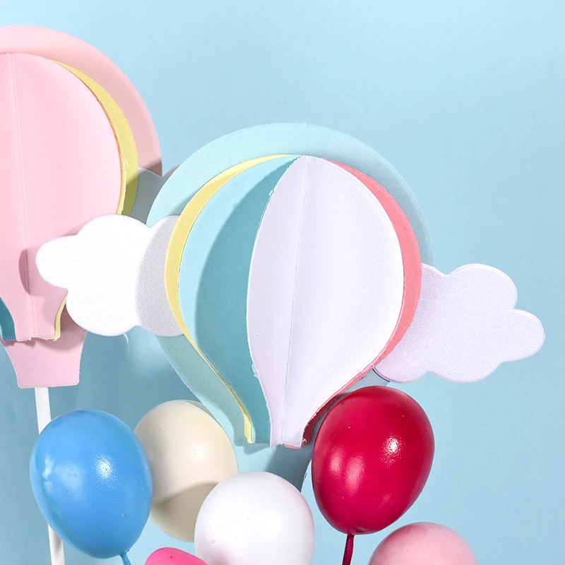 Cakesmile Rainbow Unicorn Cake Topper Cloud Flags Birthday Kids Favors Decoration Cupcake for Wedding Dessert | Дом и сад