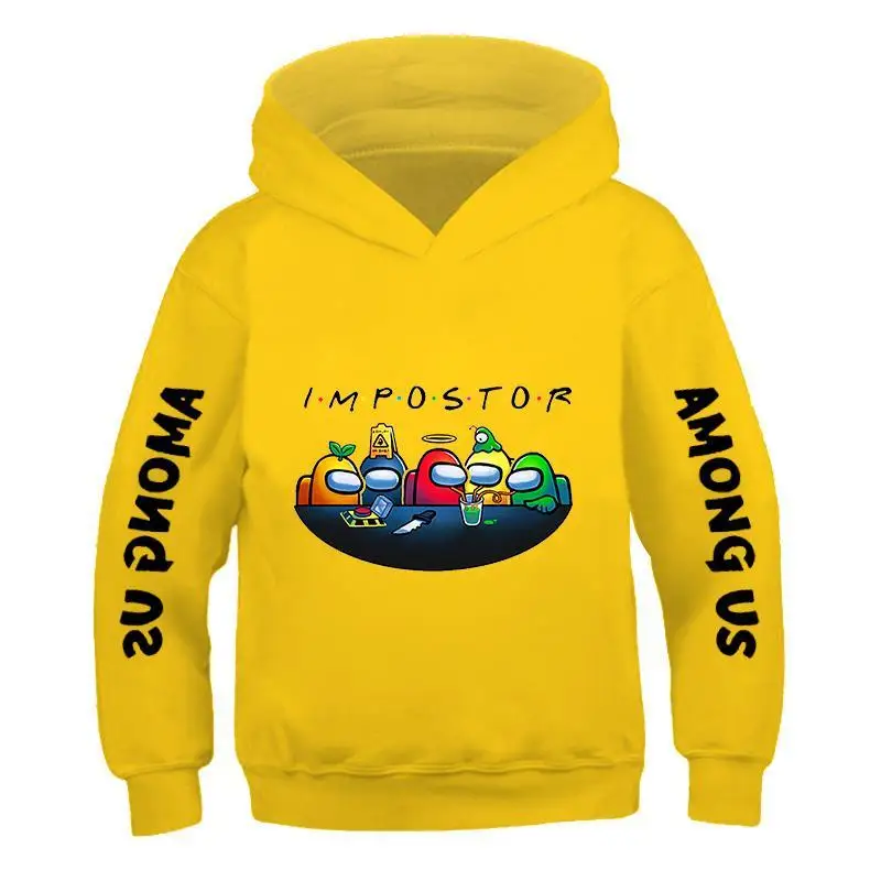

Boy /Kids Game Among Hoodie Girl Long -Sleeved Sweatshirt Unisex Loose Pullover Children Hip Hop Street Cartoon Harajuku Clot
