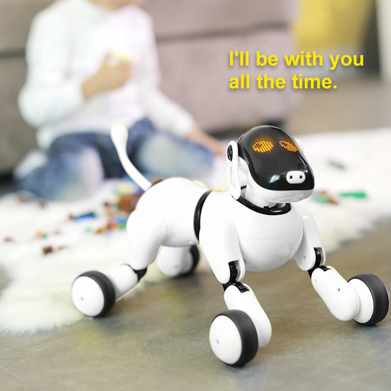 New Toy Dog 1803 Voice &App Controlled Robot AI Dog Bluetooth Connection Touch Motion Smart Electronic AI Pet Dog Toy For Kids