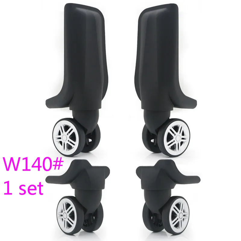 W140 2pairs 1 пара/1 комплект, сменные багажные колеса, пластиковые чемоданы, запасные части, дорожные тележки, колеса для багажа - Цвет: W140 2pairs