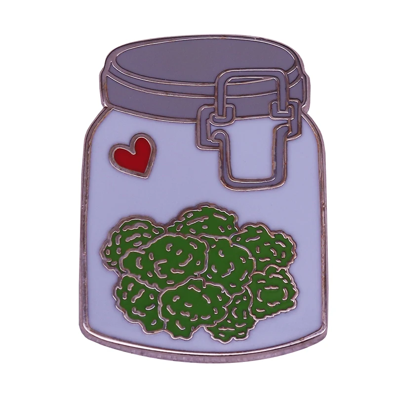 Уникальные ювелирные изделия Nug jar weed pin|Броши| |