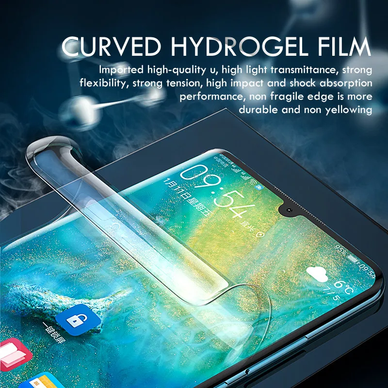 2 в 1 защита экрана объектива камеры для huawei P30 P20 Pro P Smart Гидрогелевая пленка для Honor 20 10 Lite 8X мягкая пленка не стекло