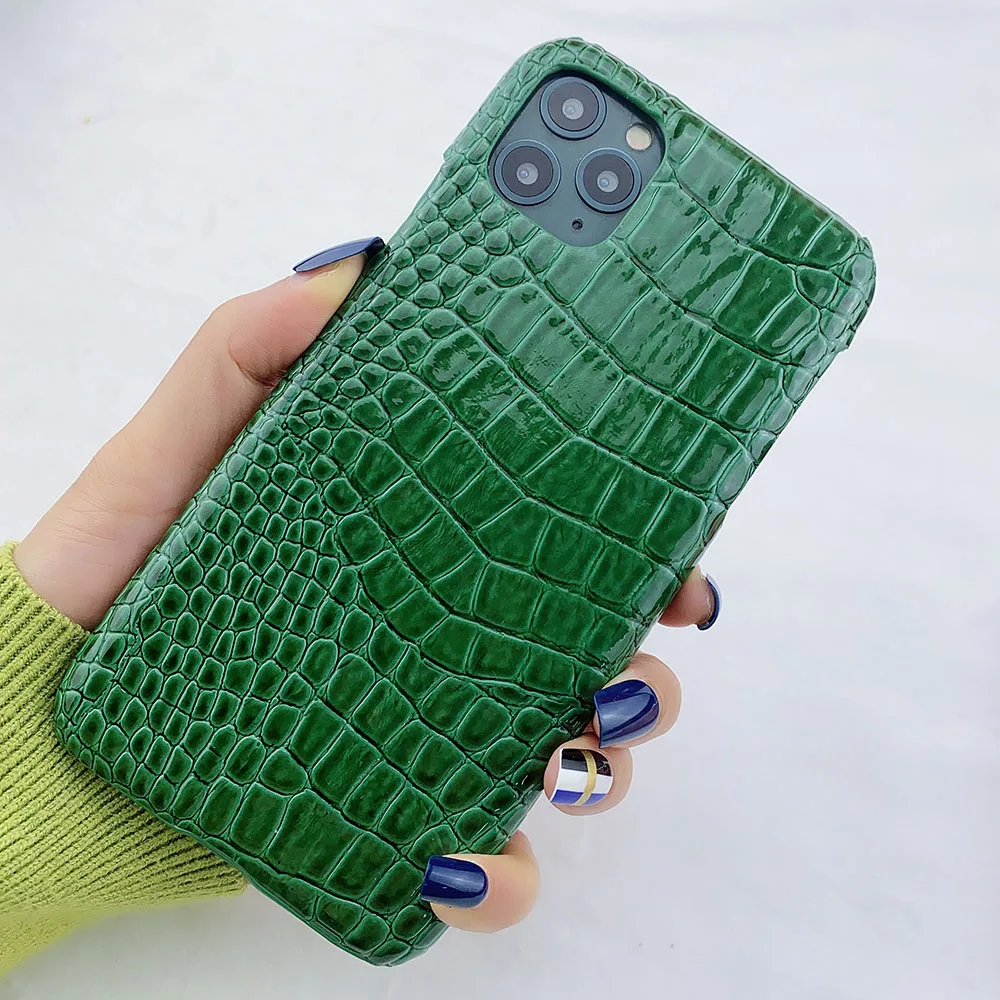 Чехол для телефона из змеиной кожи с крокодиловой текстурой iphone 11 Pro XS MAX X XR 7 8 6 s Plus