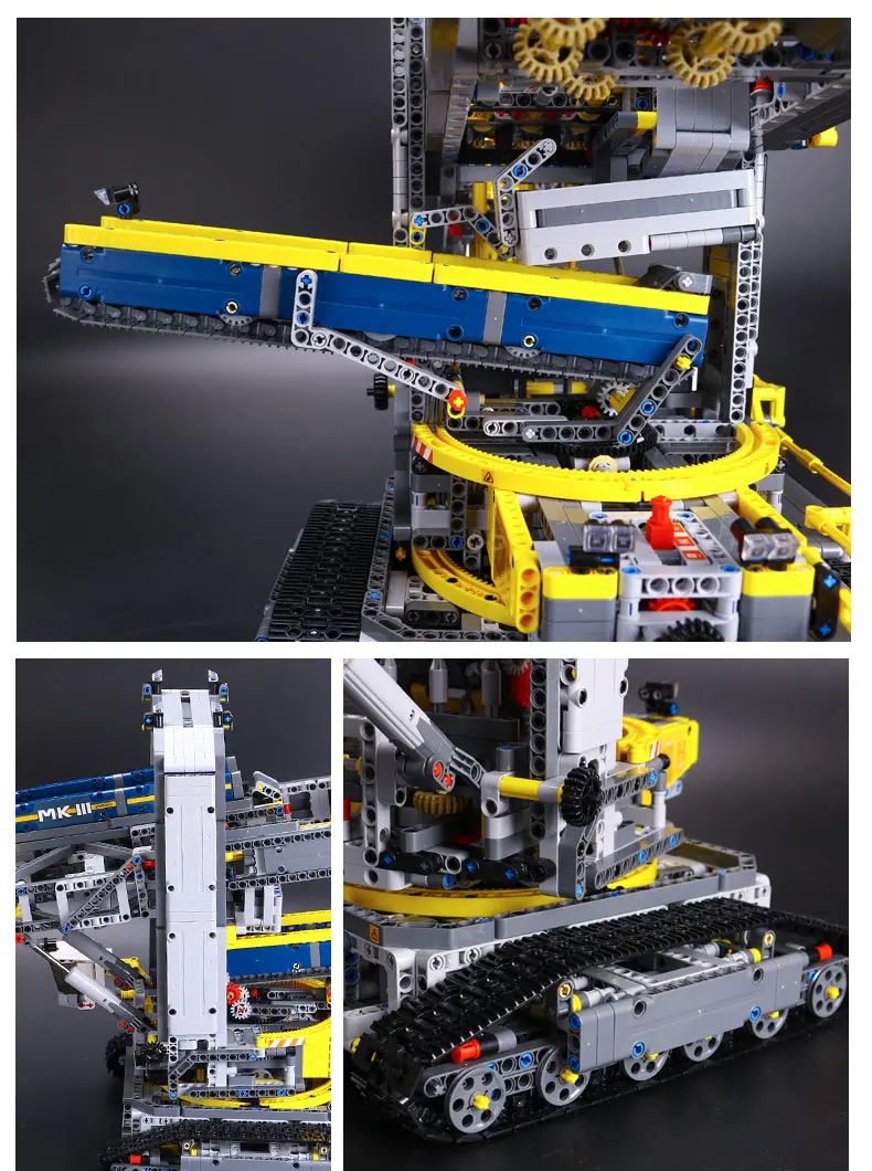 DHL 20015 Technic Машинки Игрушки 42055 ковшовый колесный экскаватор набор строительных блоков Кирпичи Развивающие детские рождественские игрушки, подарки