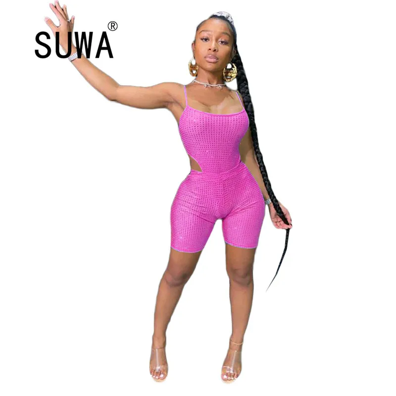 

2020 women fashion simple solid color chest wrap backless crop top and hot shorts 2 pieces set high street lady fashion outfits