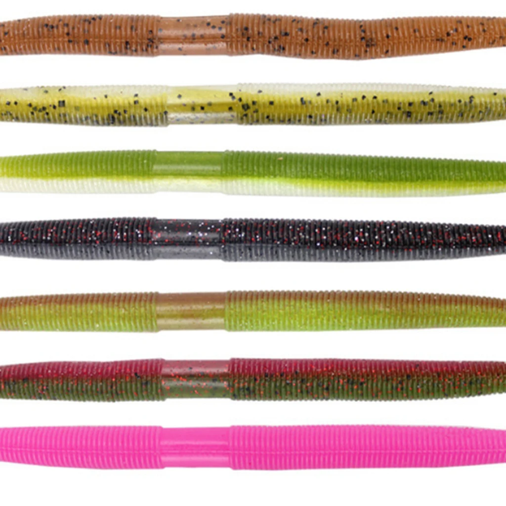 

15pcs Artificial Baits Soft Earthworm Warm Fishing Lures Bionic Baits 13.5cm