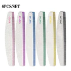 Профессиональная пилка для ногтей 6 шт.компл., пилки для ногтей, наждачная бумага в форме Луны, акриловая пилка для ногтей, инструменты для дизайна, буфер для ногтей, шлифовка, полировка