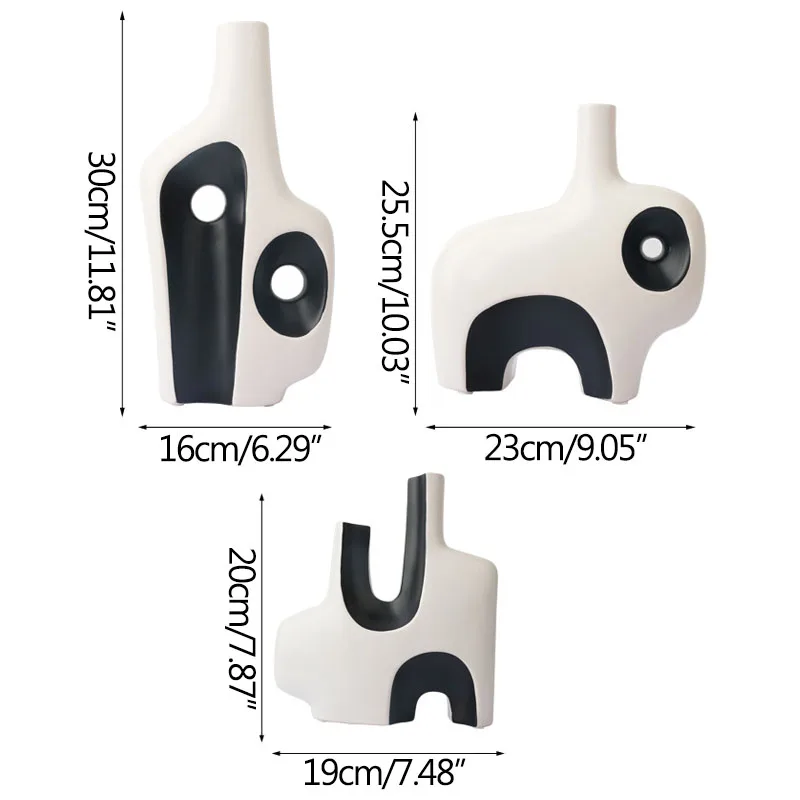 

Modern Ceramic Crafts Home Decoration Hand-painted Vases Living Room Decorations Flower Arrangement Housewarming Gifts Ornaments