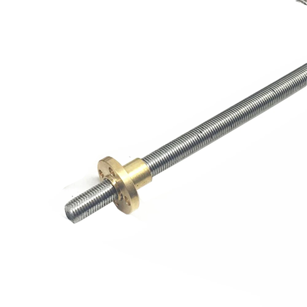 

3D Printer CNC Parts THSL-300-1D Length 300mm T-type Stepper Motor Trapezoidal Lead Screw 8MM Thread 1mm with 1pcs T8 Copper Nut