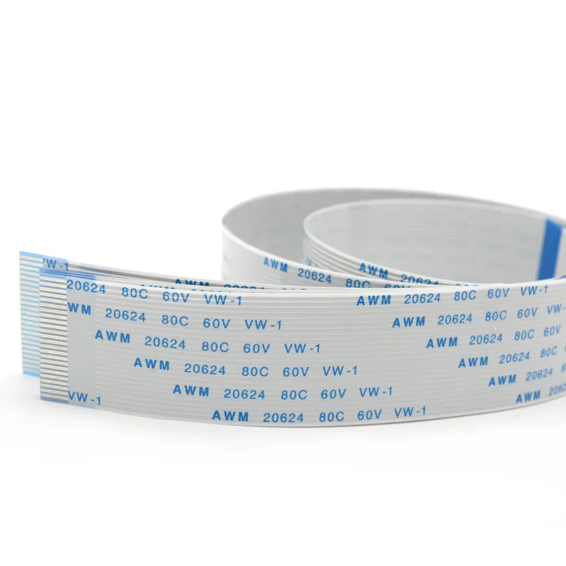 Плоский гибкий кабель FFC 100 шт. плоский FPC ЖК-кабель AWM 20624 80C 60 в интервал Φ FFC: 0 5 мм 1 4