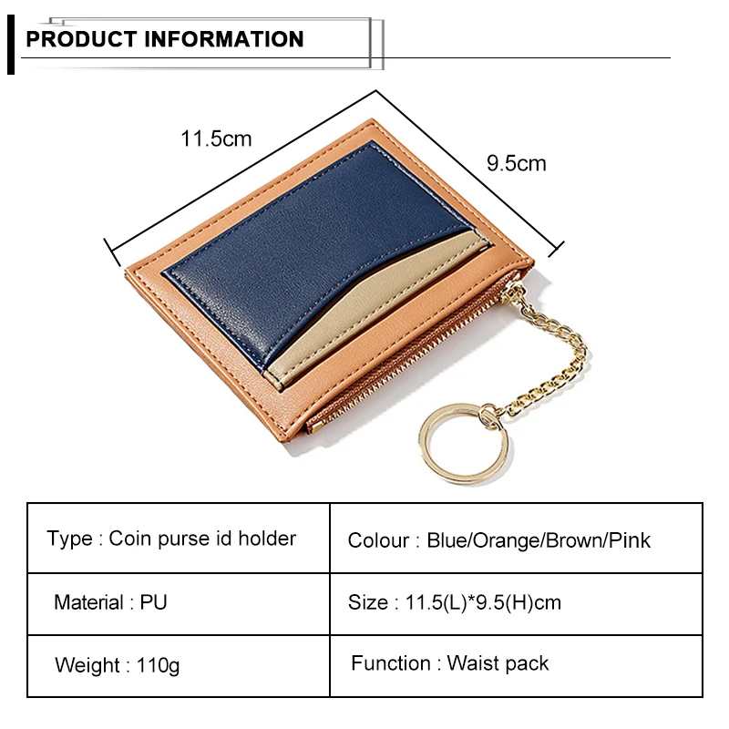 Женская Корейская версия мозаичного милого студенческого бумажника с