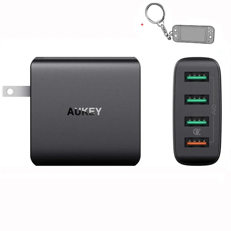 

AUKEY Quick Charge 3.0 Mobile Phone Charger USB Wall Charger USB Adapter Charging Station For i-Phone11/Pro/Max i-Pad/Sam-sung
