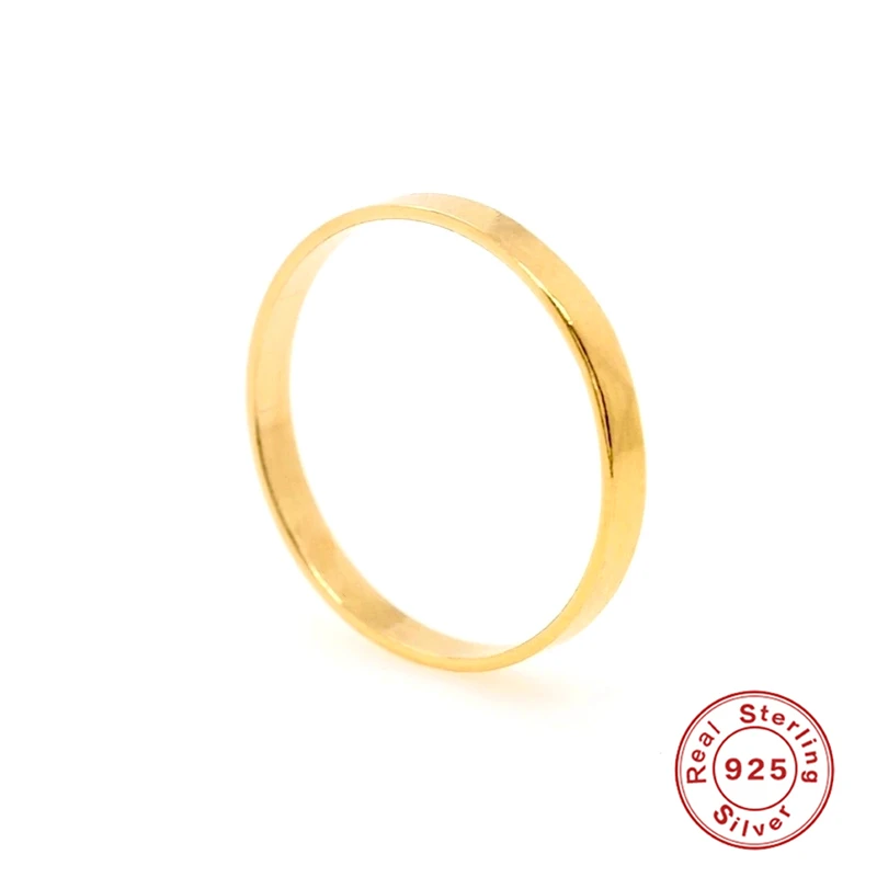 

Viny простой глянцевая кольцо 925 стерлингового серебра Роскошные ювелирные изделия Регулируемые кольца для женщин Свадебные Anillos Joyero 2021 тенд...