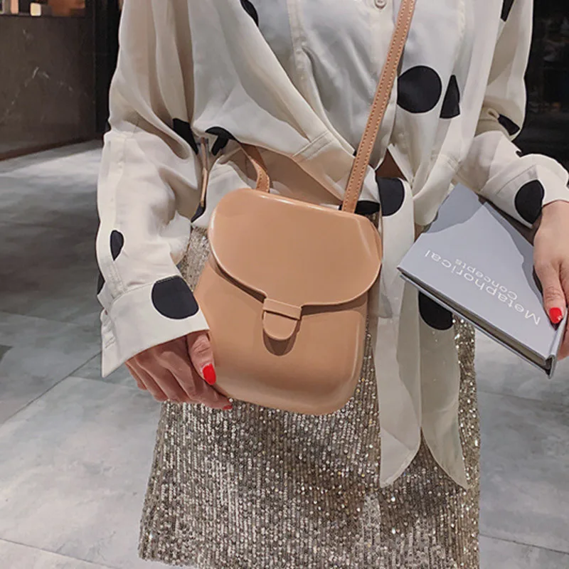 Женская однотонная сумка через плечо для женщин 2020 кожаная роскошная