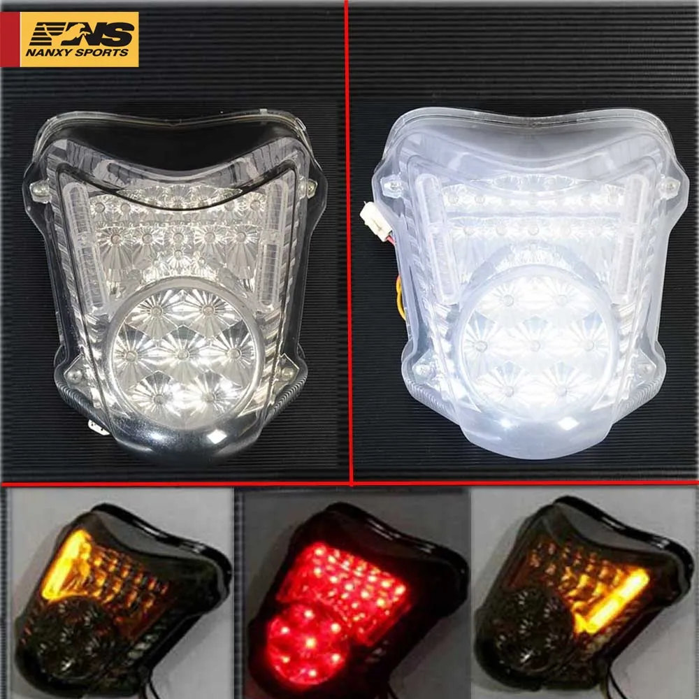 

White & Smoke Motorcycle LED Tail Light Case For Suzuki GSXR 1300 HAYABUSA 2008-2015 2014 2013 2012