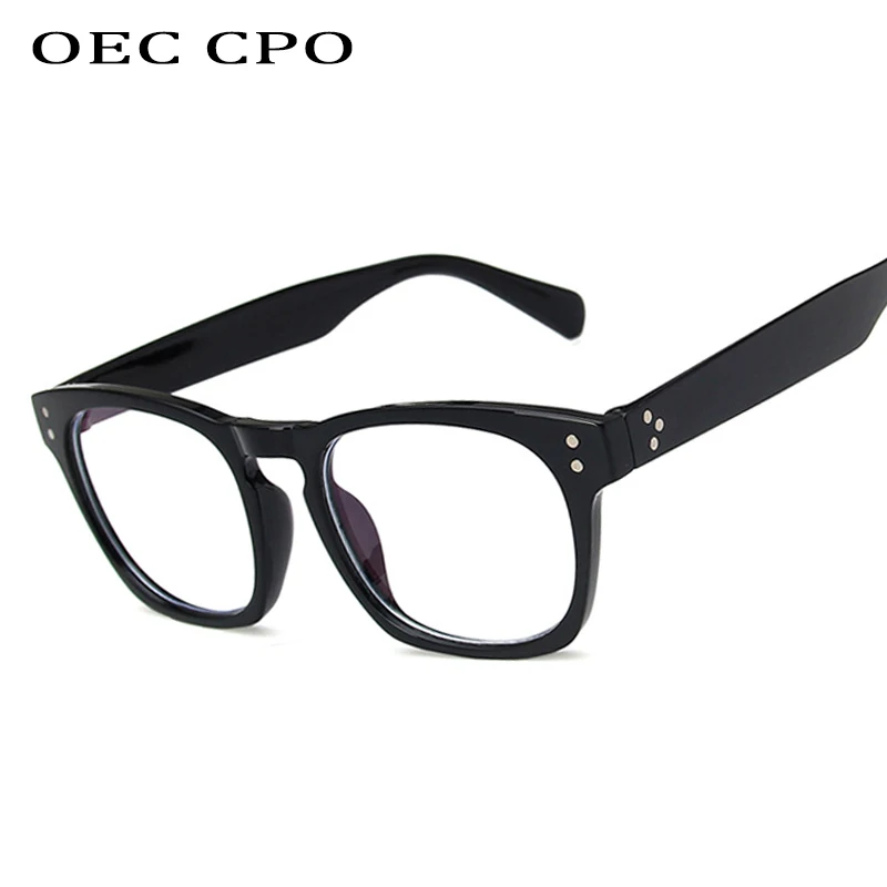 OEC CPO винтажные очки Квадратные прозрачные женские ретро оправа для очков женщин