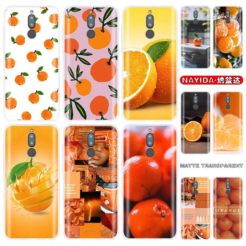 

The oranges Soft silicone Case For Huawei Mate 30 20 10 Lite Pro Cover Y7 Y9 2019 2018 2017 Nova 5T 4 3