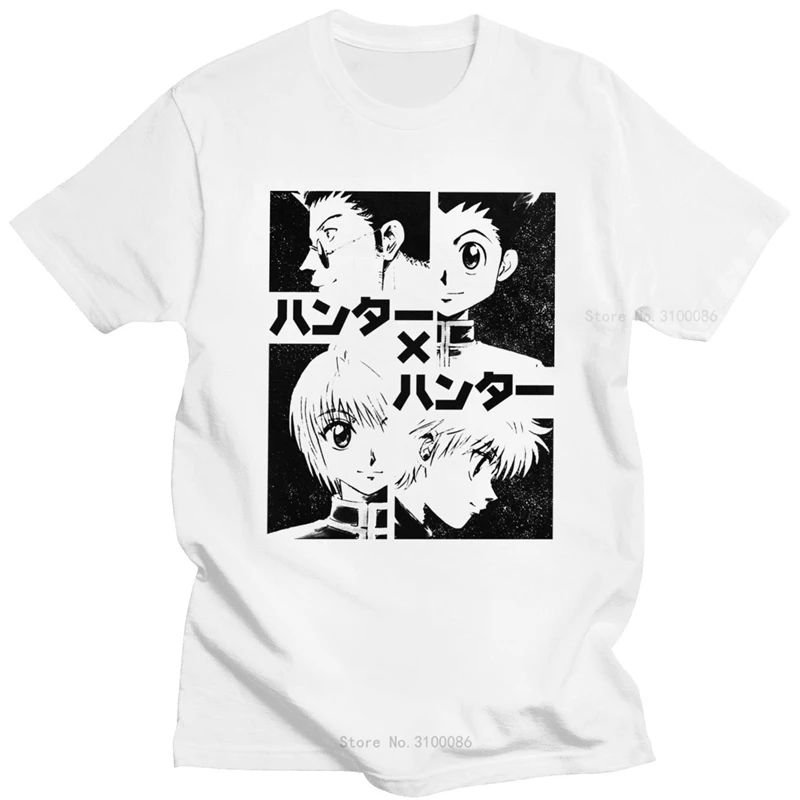 Прохладный Hunter X футболка для мужчин 100% хлопок костюмированной вечеринки по