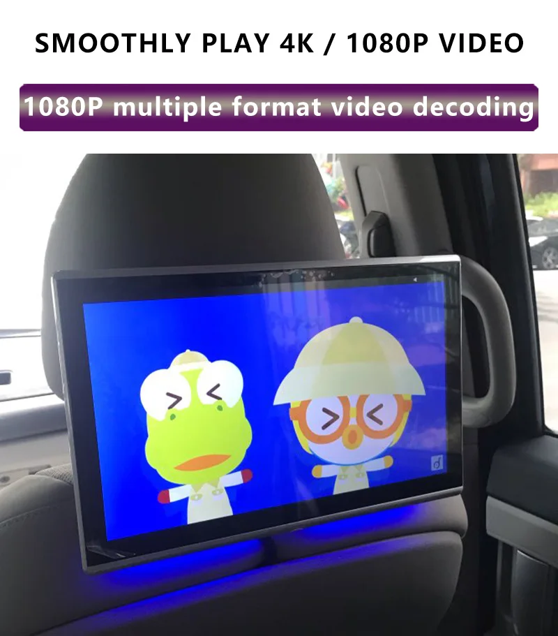 11,6 дюймовый Android 9,0 автомобильный монитор на подголовник 1920*1080 4K 1080P сенсорный экран wifi/Bluetooth/USB/SD/HDMI/FM/Mirroring/Miracast/MP5