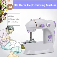sewing machine mini portable household light foot pedal straight line hand table two thread kit ruffler low shank pleated attach