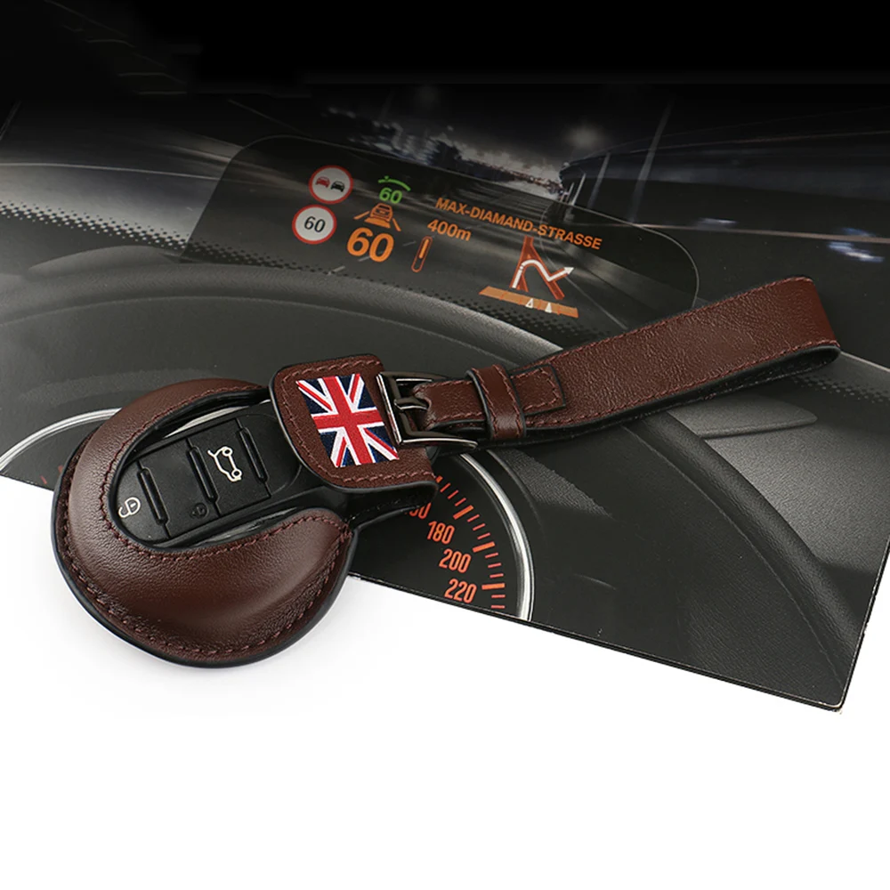 Чехол для ключей из натуральной кожи защитный чехол брелок Mini Cooper JCW One F54 F55 F56