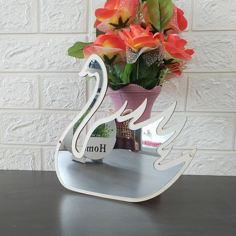 

European-style creative wooden cartoon gift mirror, wooden products, wooden mirror, personalized home decoration