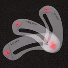 Набор для ухода за бровями, 3 шт.компл., трафарет для бровей многоразового использования шт.