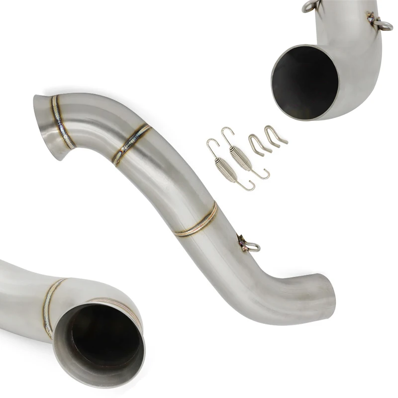 

Slip On Exhaust Muffler Middle Link Pipe for KTM Duke 690 2012 2013 2014 2015 2016 2017 2018 2019 2020