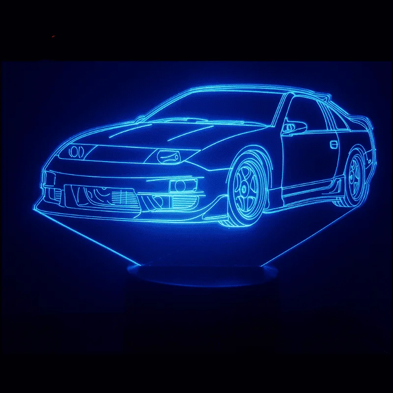 Color Changeable Ваш гоночный автомобиль 3D 7 цветов лампа визуальный светодиодный ночной Светильник s для детей сенсорный Usb Настольный светильник Lampara Lampe 3d светодиодный светильник Formula 1 спортивный автомобиль - Испускаемый цвет: Color Changeable