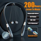 Беспроводные наушники 5,0, Bluetooth Hi-Fi стерео спортивная водонепроницаемая гарнитура, басовые наушники-вкладыши со сменной батареей 16 Гб ОЗУ