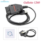 Galletto 1260 ECU чип тюнинг инструмент OBD2 автомобильный диагностический инструмент FTDI чип ECU Flasher программист чтение и запись Авто OBD 2 сканер кабель