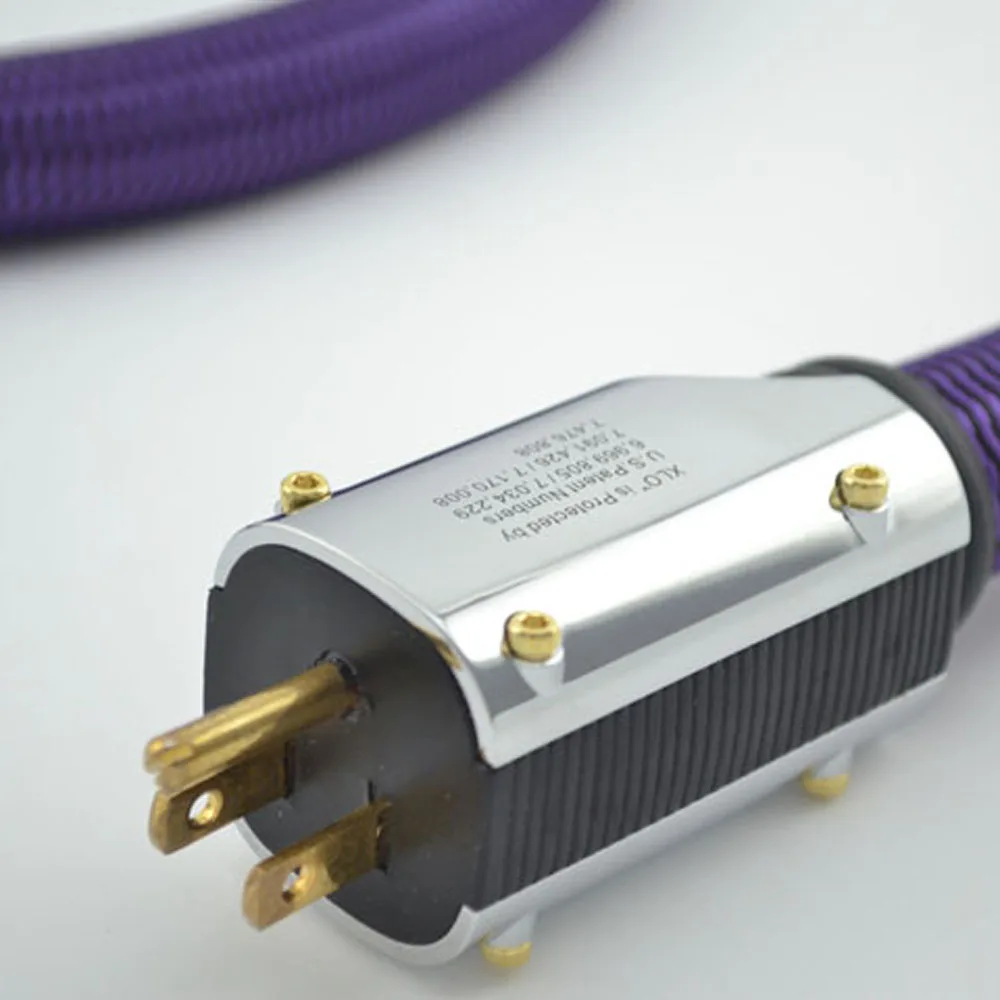 Кабель питания Purple Rush US кабель переменного тока без оригинальных кабелей hifi в