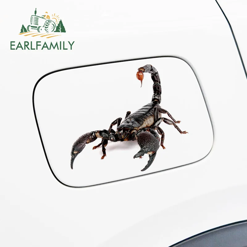EARLFAMILY 3D наклейка на автомобиль в виде паука ящерицы Скорпиона с животным узором