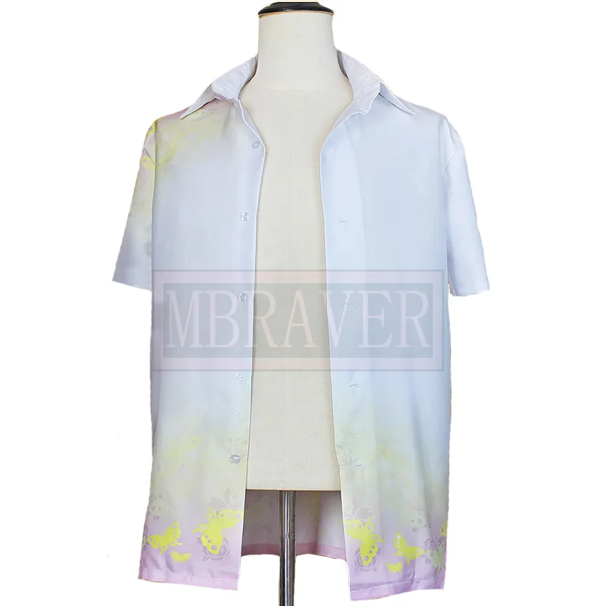 

2020 Hotarubi no Mori e gin Cosplay Costume COS Print Shirt Any Size