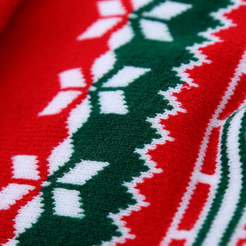 M унисекс зимний Санта-Снежинка вязаная Рождественская шапка с помпоном для