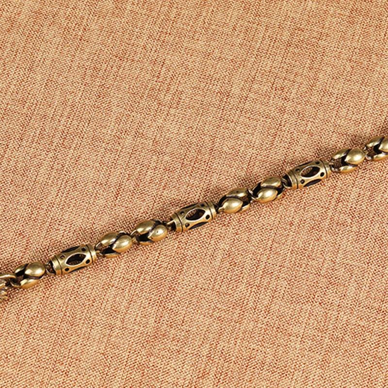 Винтажный латунный браслет с головой дракона в стиле панк хип-хоп Ювелирное