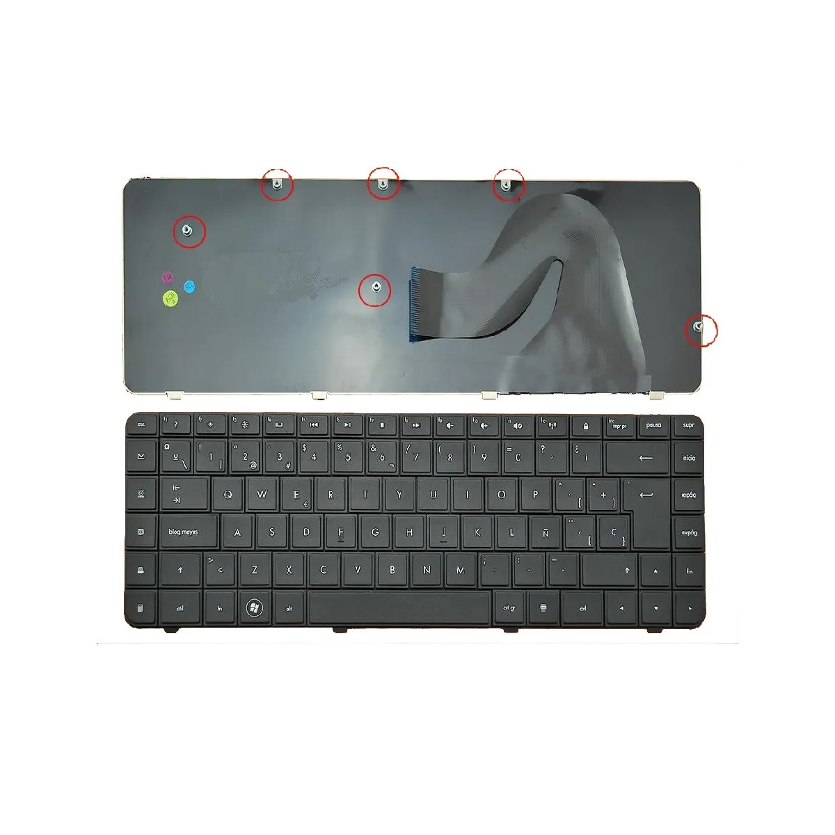 Hp COMPAQ G62 CQ62 9Z. N4SSQ. 01N NSK-HV0SQ 1N NE на испанском для ноутбука черный новый совместимый |