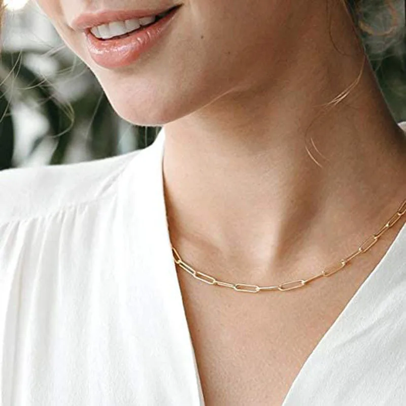 

Necklaces Fashion Exquisite Circle Necklaces 14K Gold Plated Exquisite Round Necklace Women's Factory Direct Sales Choker Gift