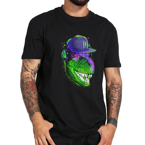 

jurassic dj T Shirt Men T Shirts Short Sleeve O-Neck Cotton Mans Tshirt Tops Mans T-shirt