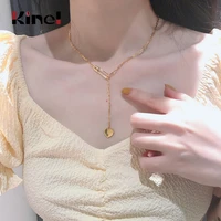 kinel real 925 sterling silver necklace pendant for women pin heart necklace high quality silver 925 18k gold plated jewelry