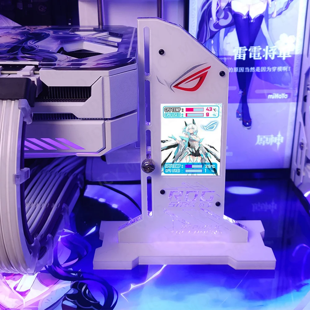 ЖК-дисплей вертикальный кронштейн для графической карты 2 4 дюйма светодиодный