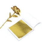 100 шт., декоративная Золотая фольга, 9 Х9 см